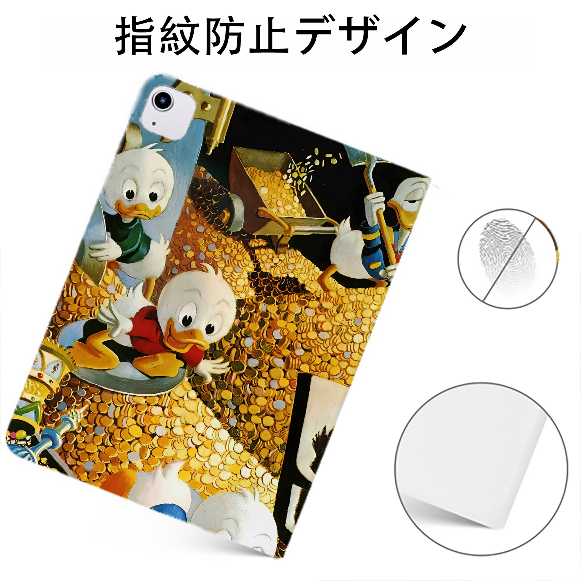 （画像用） ミッキーマウス Mickey Mouse IPadケース ペンホルダー付き ブックスタイルデザイン